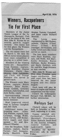 33 - IRC Junior Tennis League Article